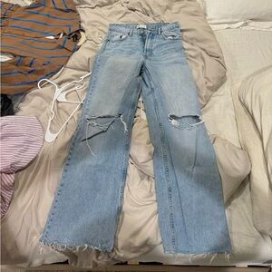 Zara Wide Leg Full Length Jeans